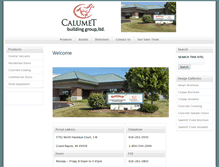 Tablet Screenshot of calumetbuilding.com